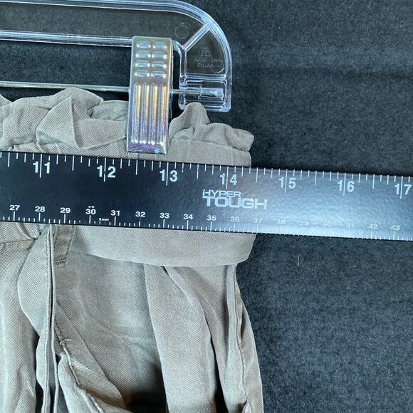 Thread & Supply Womens Pants Green Paperbag Wide Leg Elastic Waist Boho M - Picture 6 of 13